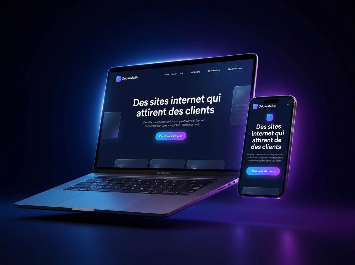 Aperçu site web premium Origin Media